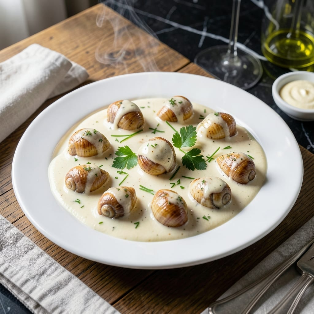 Escargot Cream Sauce Recipe: Garlicky Butter and Herb Infusion