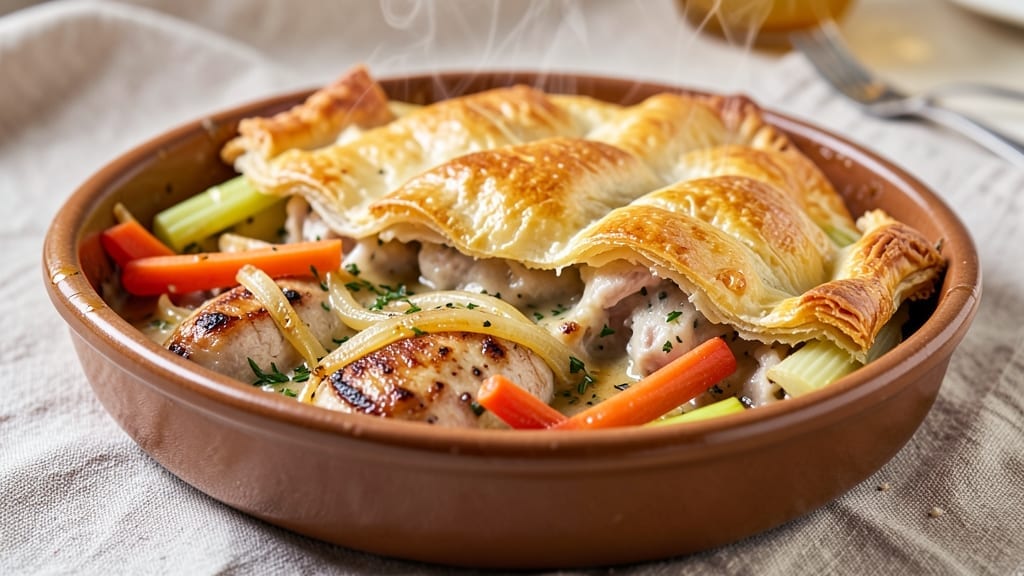 Pillsbury Classic Chicken Pot Pie Recipe: Buttery Biscuit Top Over Flavorful Chicken Filling