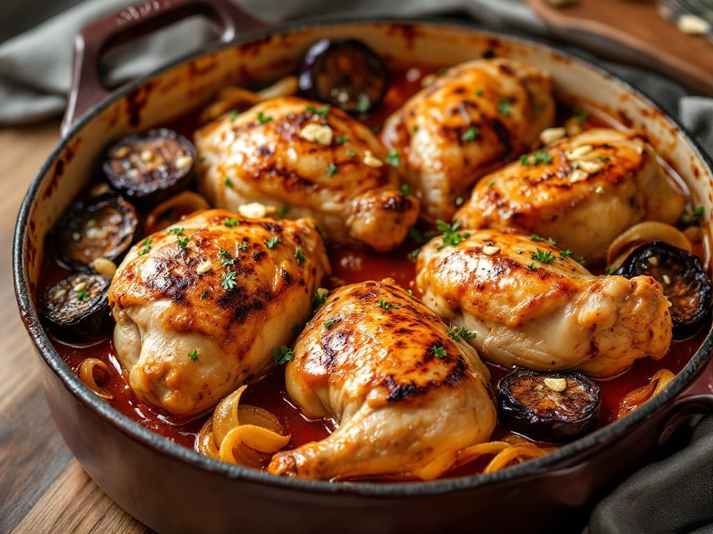 Hungary Chicken Recipe: Paprika-Infused Sauce with Creamy Eggplant Twist Hungary Chicken Recipe: Paprika-Infused Sauce with Creamy Eggplant Twist