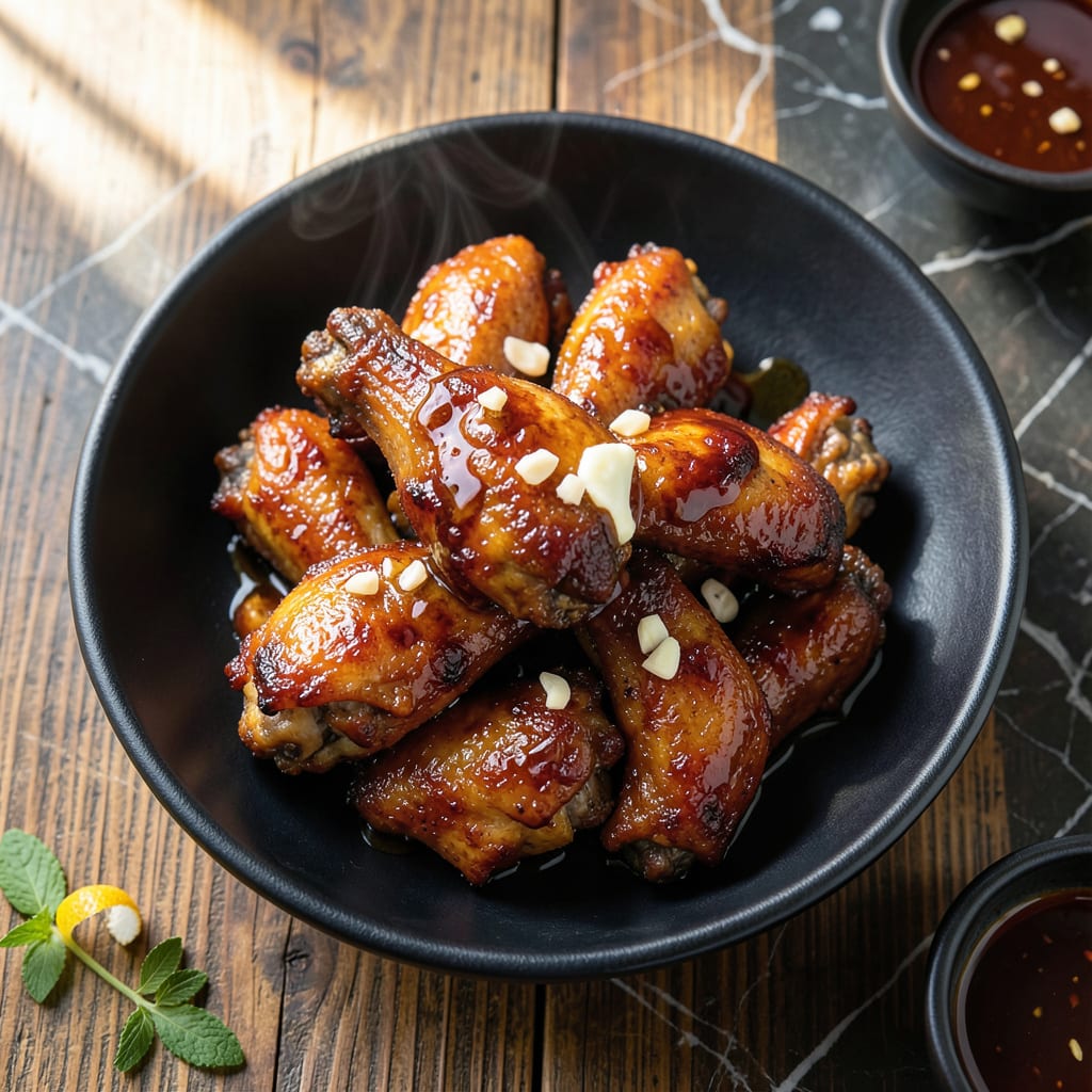 A1 Sauce Chicken Wing Recipe: Sticky Glazed Perfection in 30 Minutes illustration with key details
