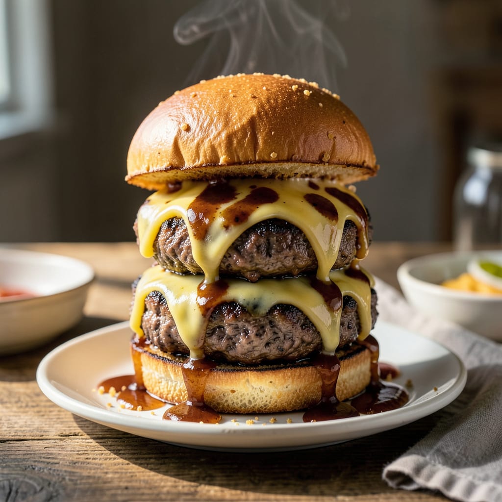 Visual representation of A1 Steak Sauce Burger Recipe: Smoky Umami Patty Upgrade