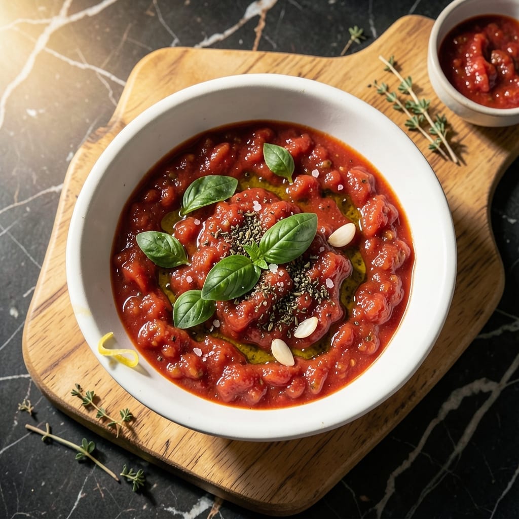 Neapolitan Pizza Sauce Recipe: San Marzano Tomato Essence with Herb Infusion