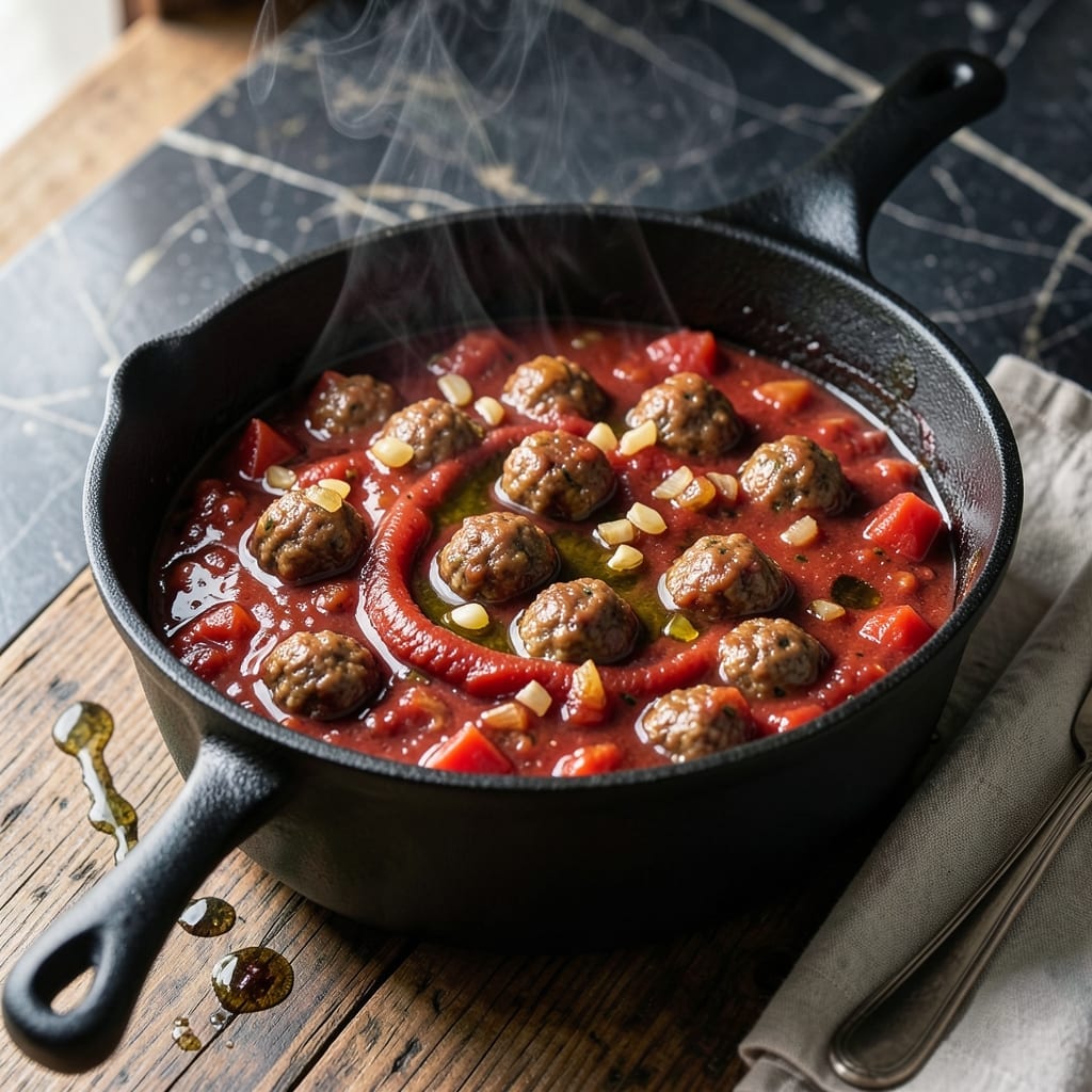 Meatball Dipping Sauce Recipe: Garlicky Marinara With a Velvety Finish