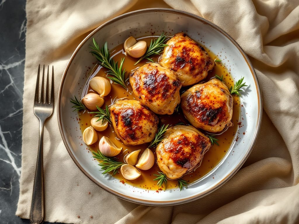 Marinated Chicken Thighs Recipe: One-Pan Smoky-Garlic Crisp With Juicy Centers
