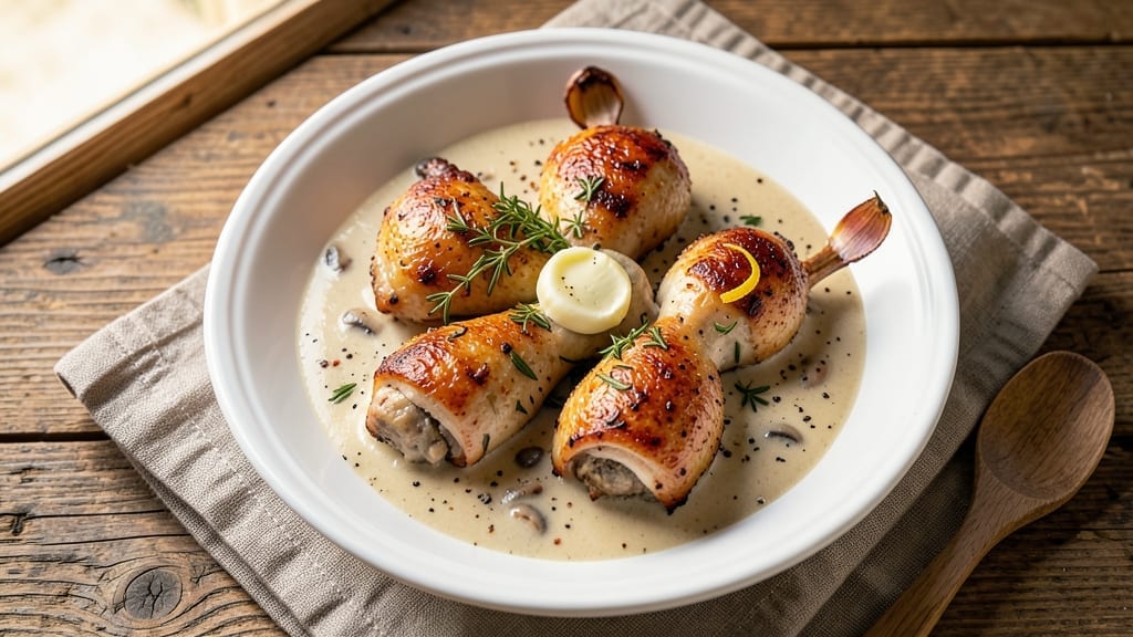 Baked Chicken Thighs With Cream Of Mushroom Soup Recipe: One-Pot Creamy Umami Richness