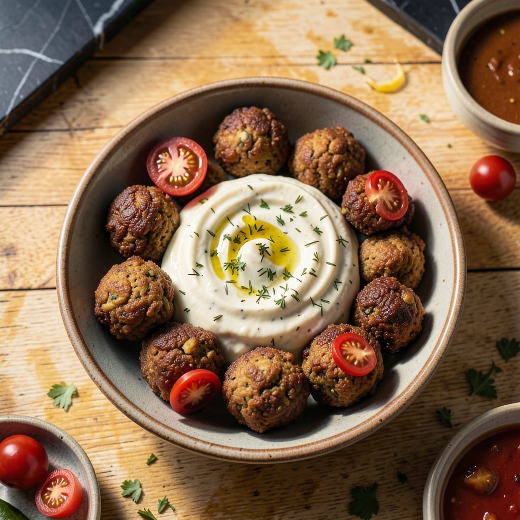 Falafel White Sauce Recipe: Tangy Garlic Cream for Pita Perfection