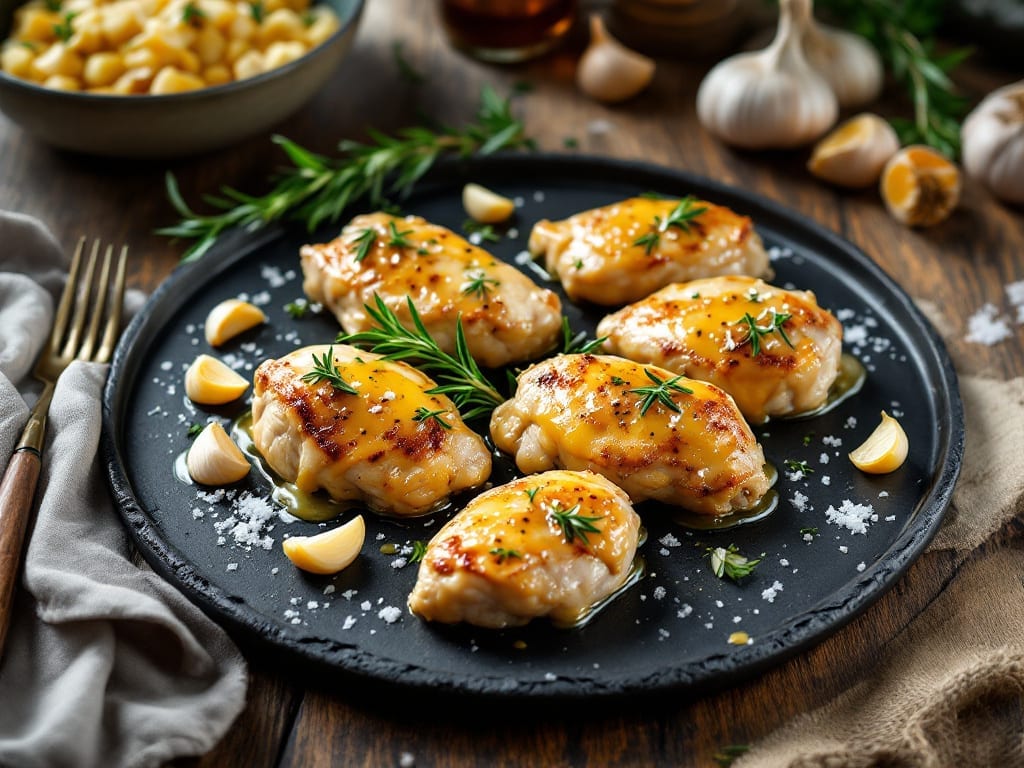 Garlic Chicken Recipe: Buttery Pan-Seared Crisp With Juicy Centers