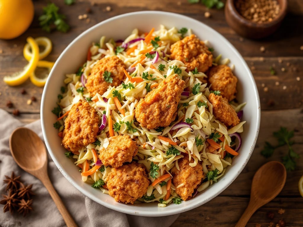 Kentucky Fried Chicken Coleslaw Recipe: Crunchy Cabbage and Tangy Vinaigrette Pairing