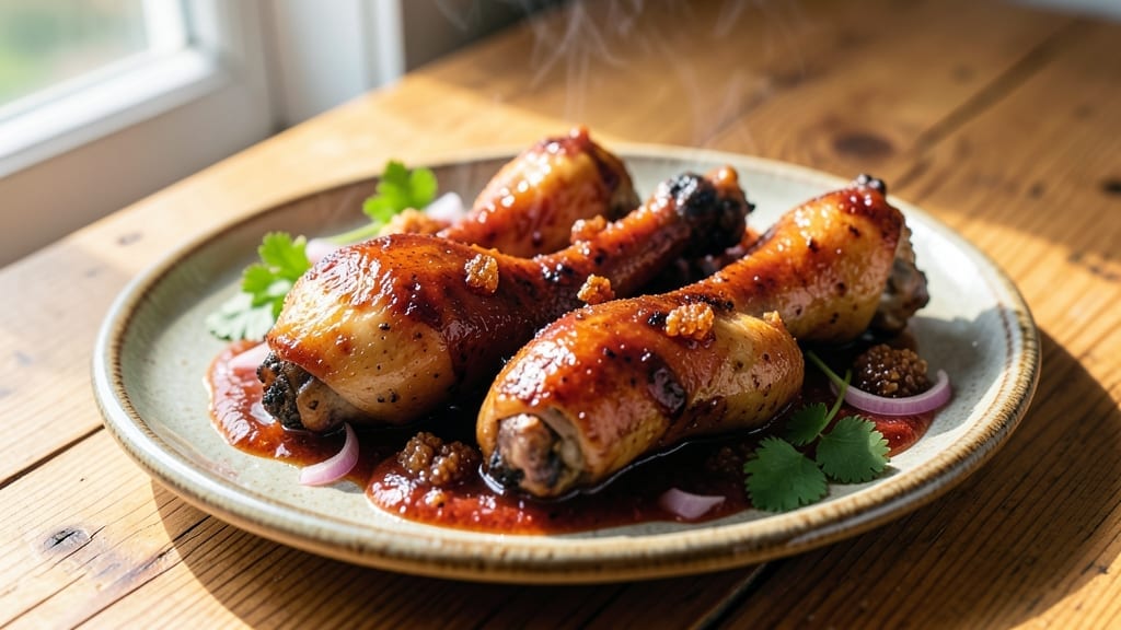 Baked BBQ Chicken Legs Recipe: Smoky-Sweet Glaze That Carries All Night