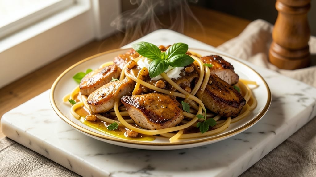 Chicken Spaghetti Recipe: One-Pot Creamy Garlic Butter Magic