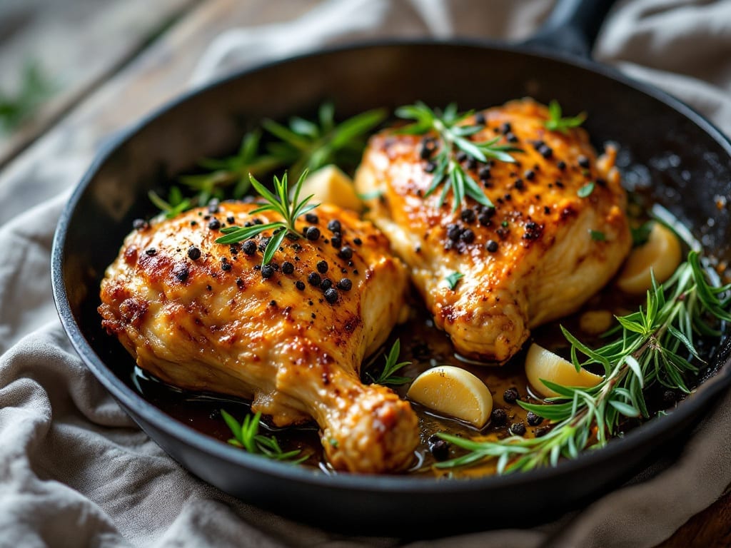 Chicken Thigh Pan Recipe: Crispy-Skinned, Juicy-Core One-Pan Triumph
