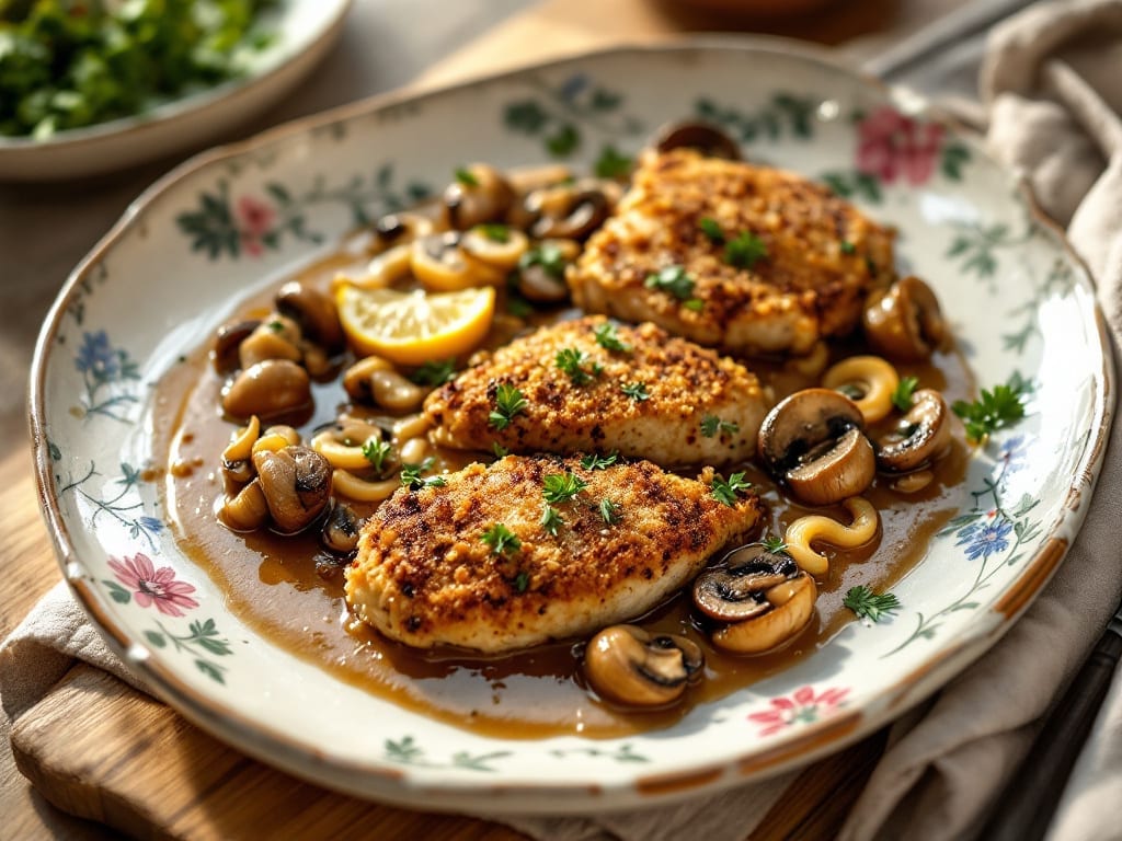Pioneer Woman Chicken Ala King Recipe: Creamy Mushroom Sauce with Crispy Panko Topping
