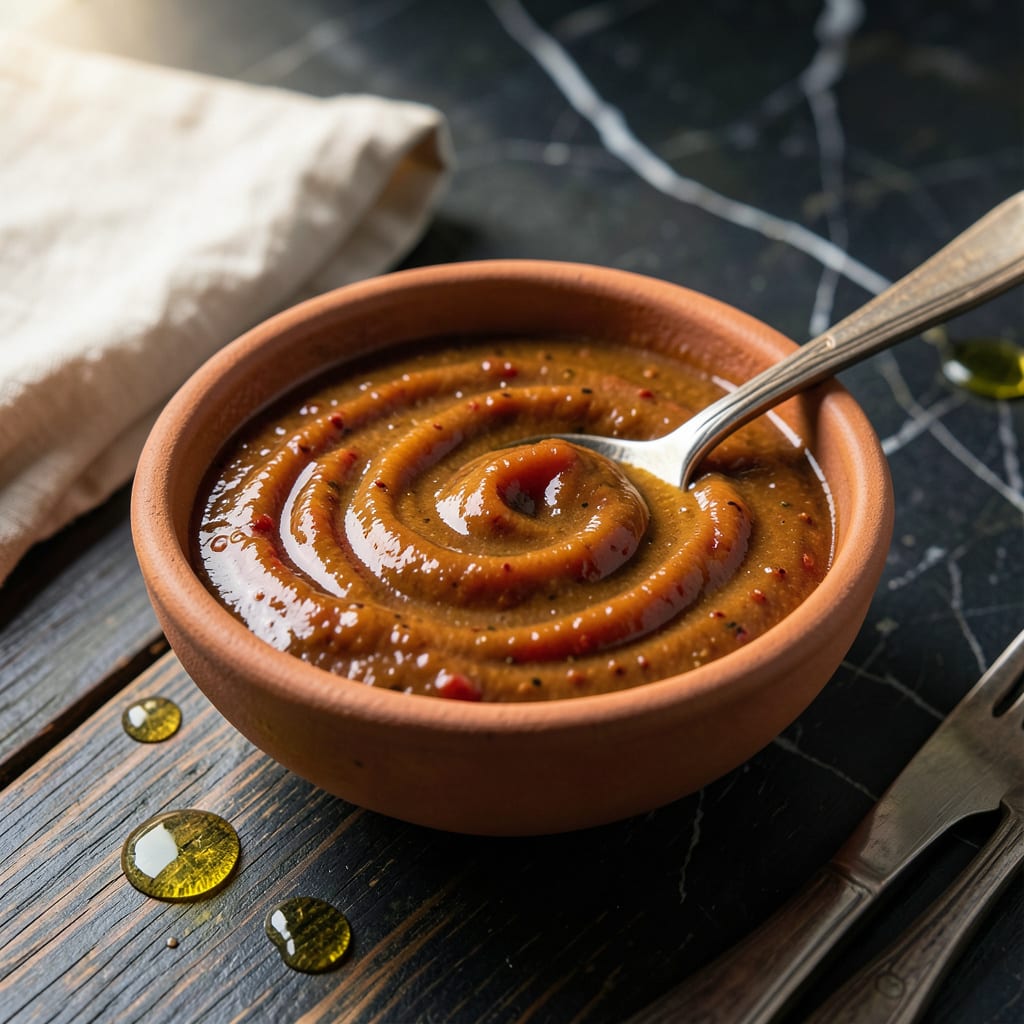 African BBQ Sauce Recipe: Smoky Peanut and Tamarind Blend illustration with key details