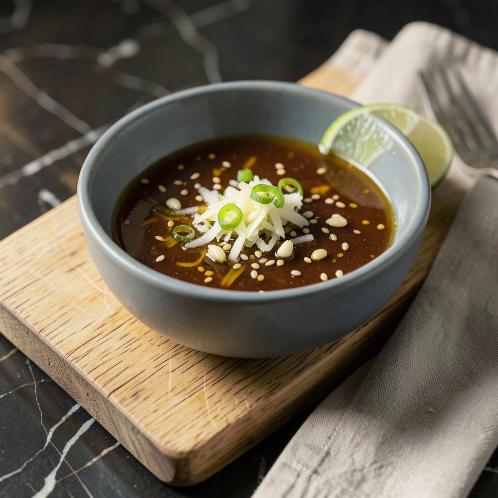 Visual representation of ahi tuna dipping sauce recipe
