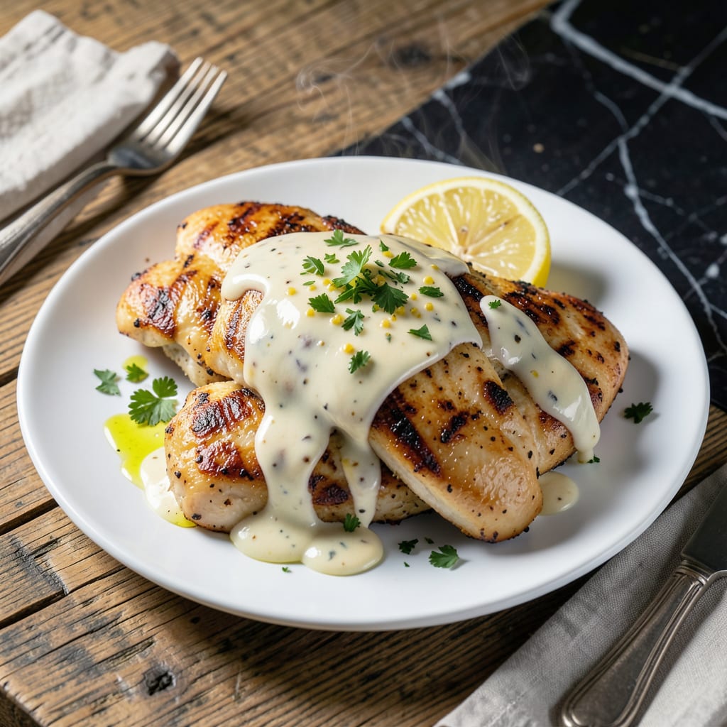 Complete Alabama White BBQ Sauce Chicken Recipe: Tangy Creamy Coating for Grilled Perfection overview image