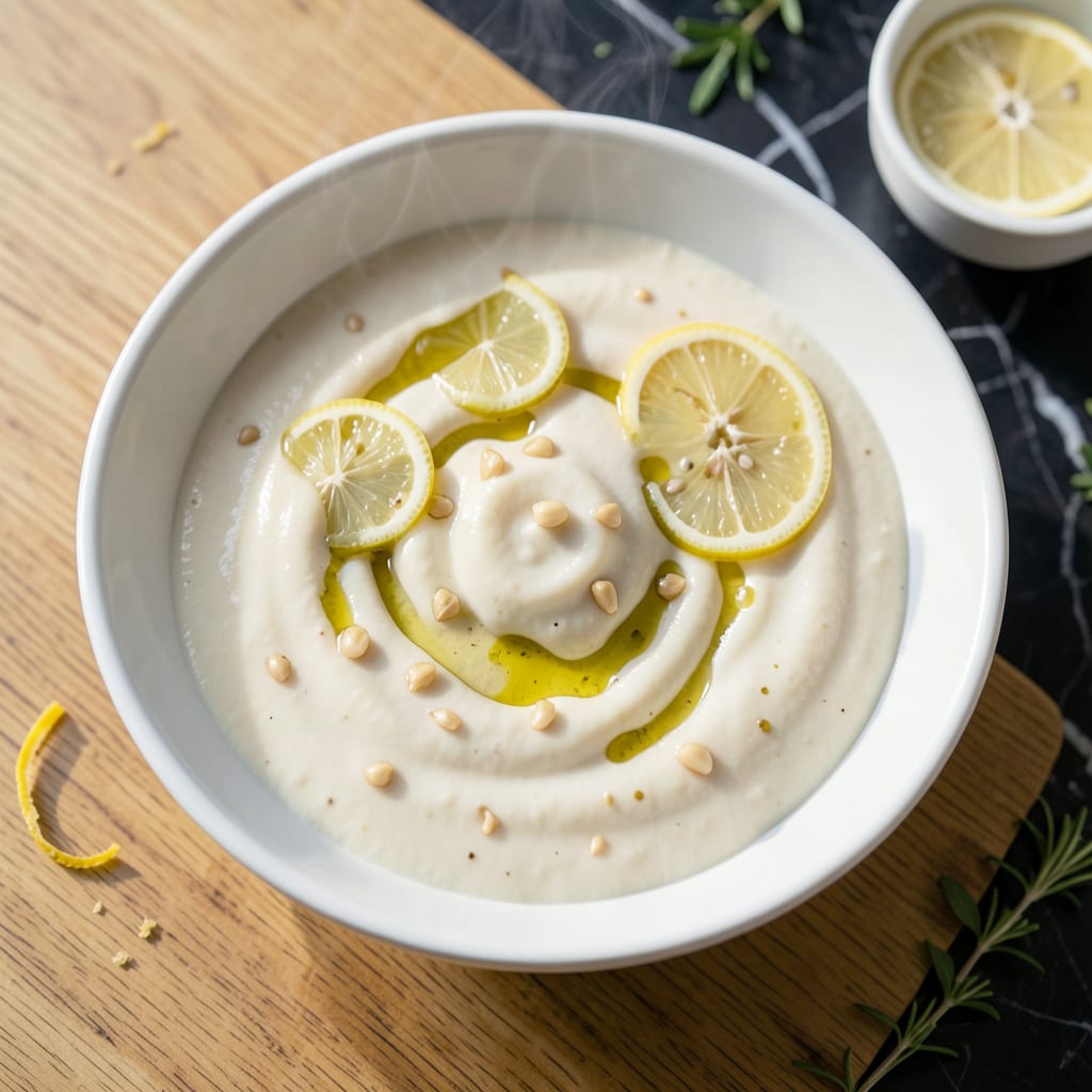 Visual representation of Aladdin's Garlic Sauce Recipe: Velvety Middle Eastern Creaminess