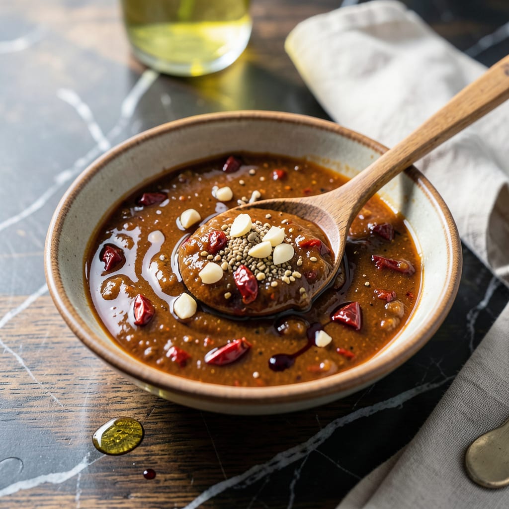 Aleppo Pepper Sauce Recipe: Bold Syrupy Heat for Drizzling example with annotations