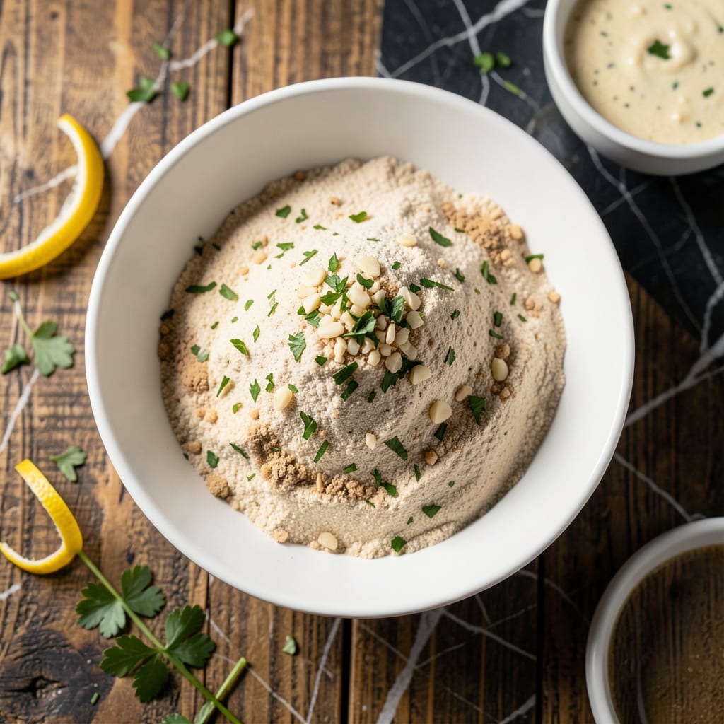 Alfredo Sauce Mix Recipe: Dry Blend for Instant Creamy Pasta Sauce illustration with key details
