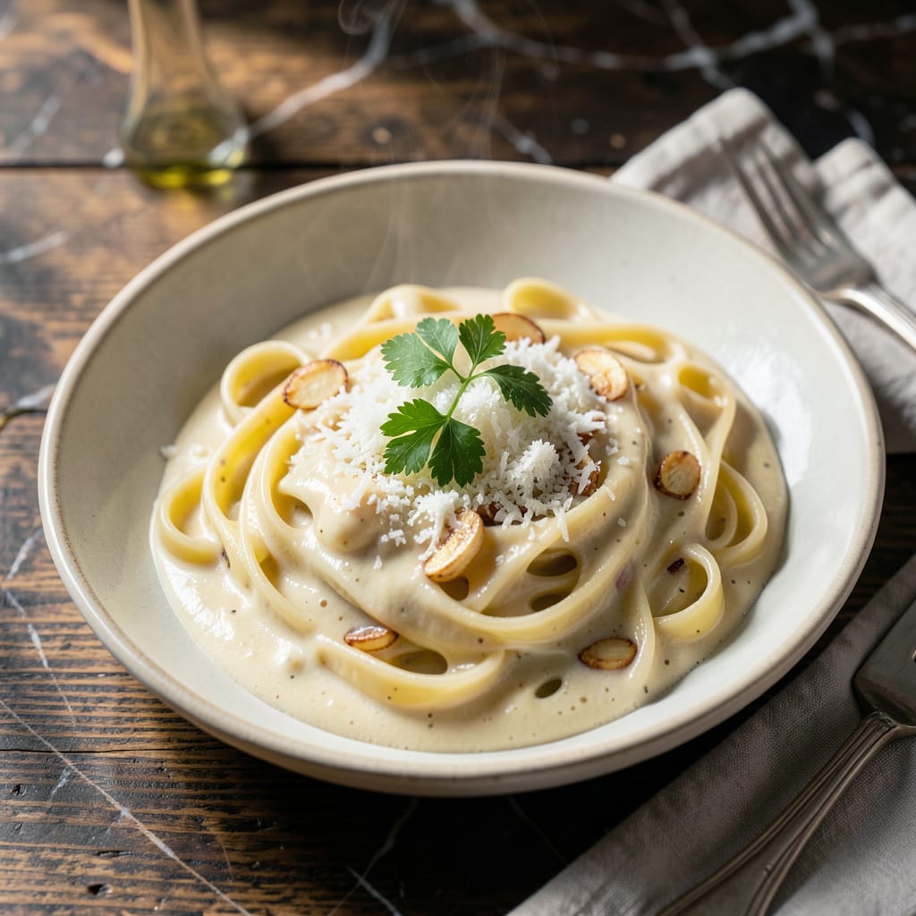 Alfredo Sauce Recipe NYT: Silky Parmesan Cream for Pasta Night illustration with key details
