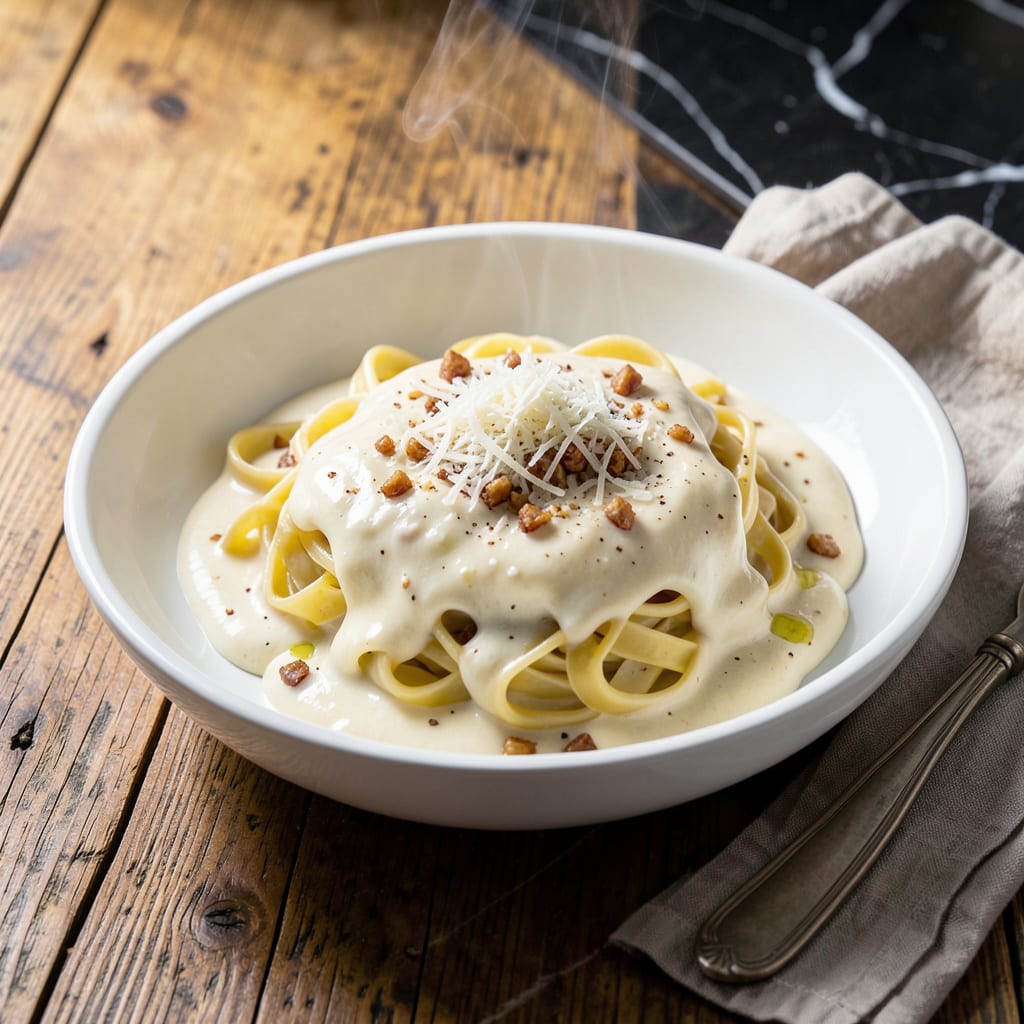Visual representation of Alfredo Sauce Recipe Wikipedia: Classic Italian Cream Sauce From Scratch