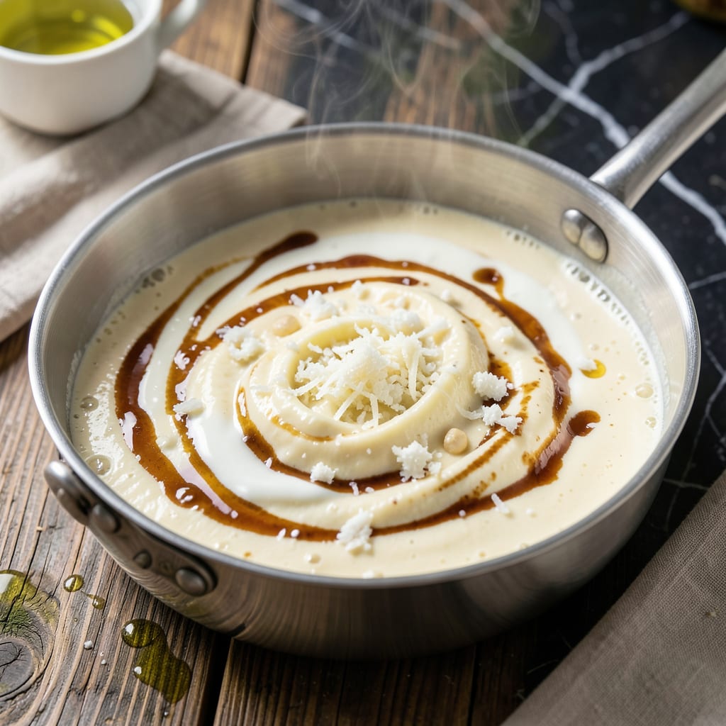 Visual representation of Alfredo Sauce Recipe YouTube: Silky Parmesan Cream for Pasta Night