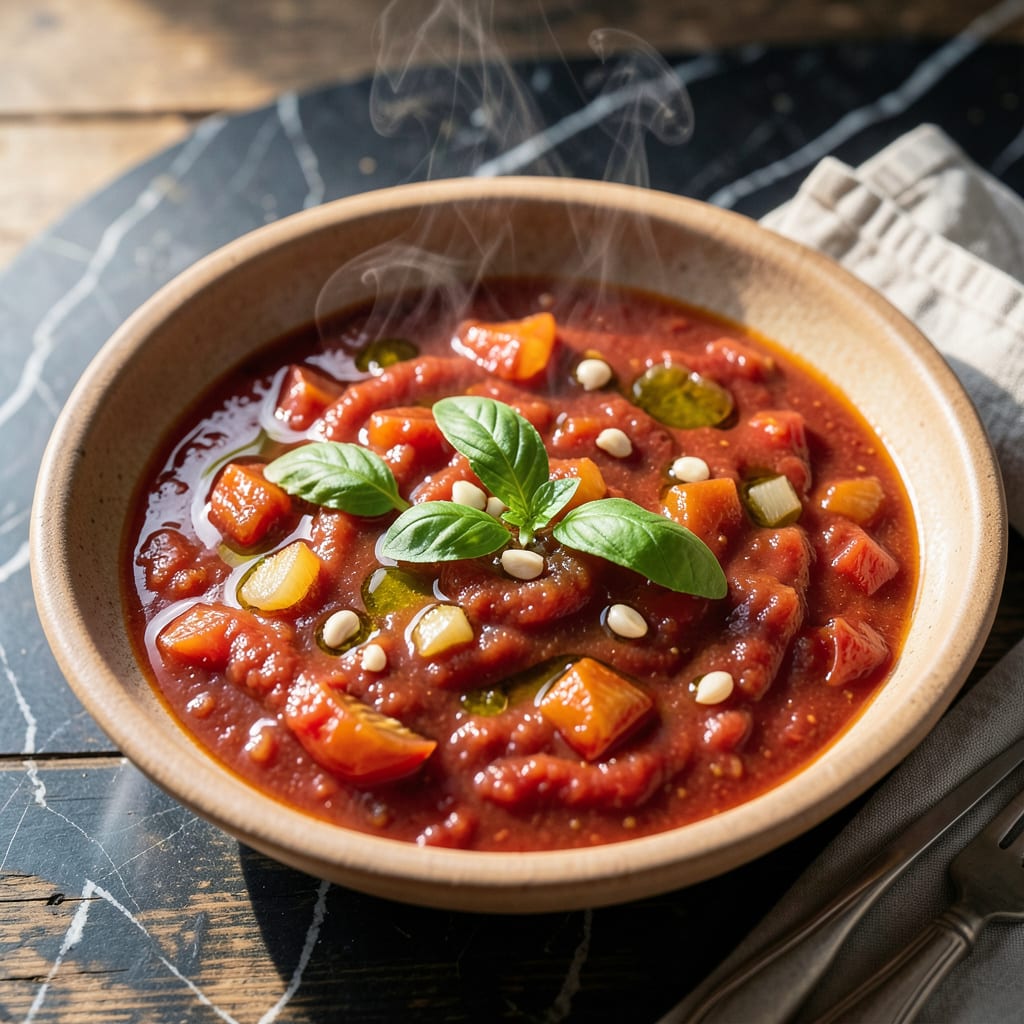Alkaline Tomato Sauce Recipe: Neutral Base for Authentic Flavors example with annotations