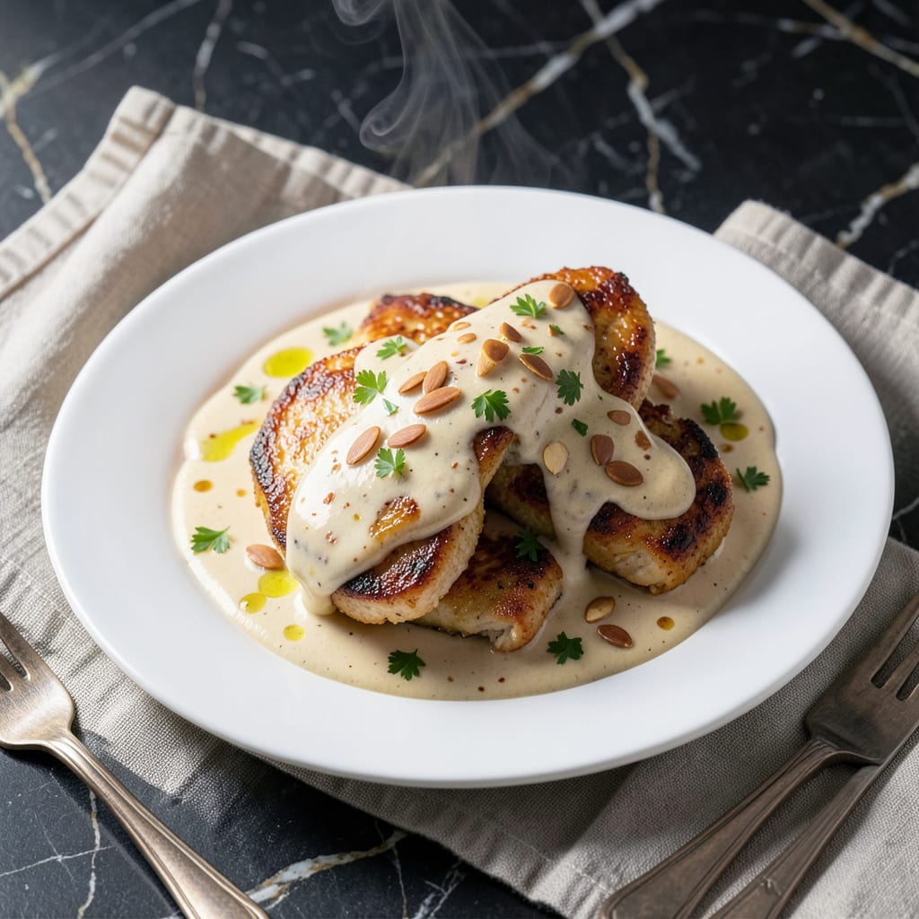 Complete Almond Boneless Chicken Sauce Recipe: Nutty Creaminess Over Tender Cutlets overview image