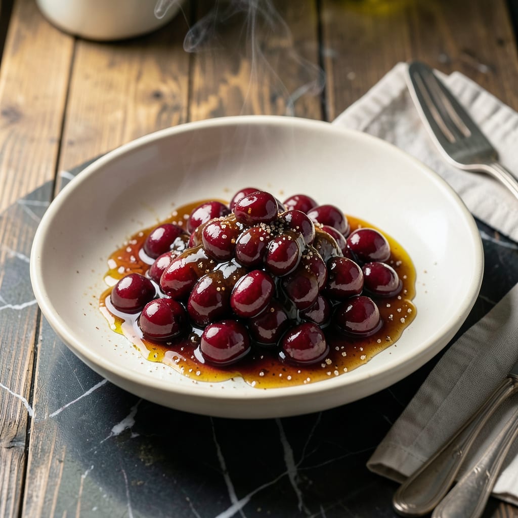 Amarena Cherry Sauce Recipe: Luxurious Italian Sweetness for Desserts example with annotations