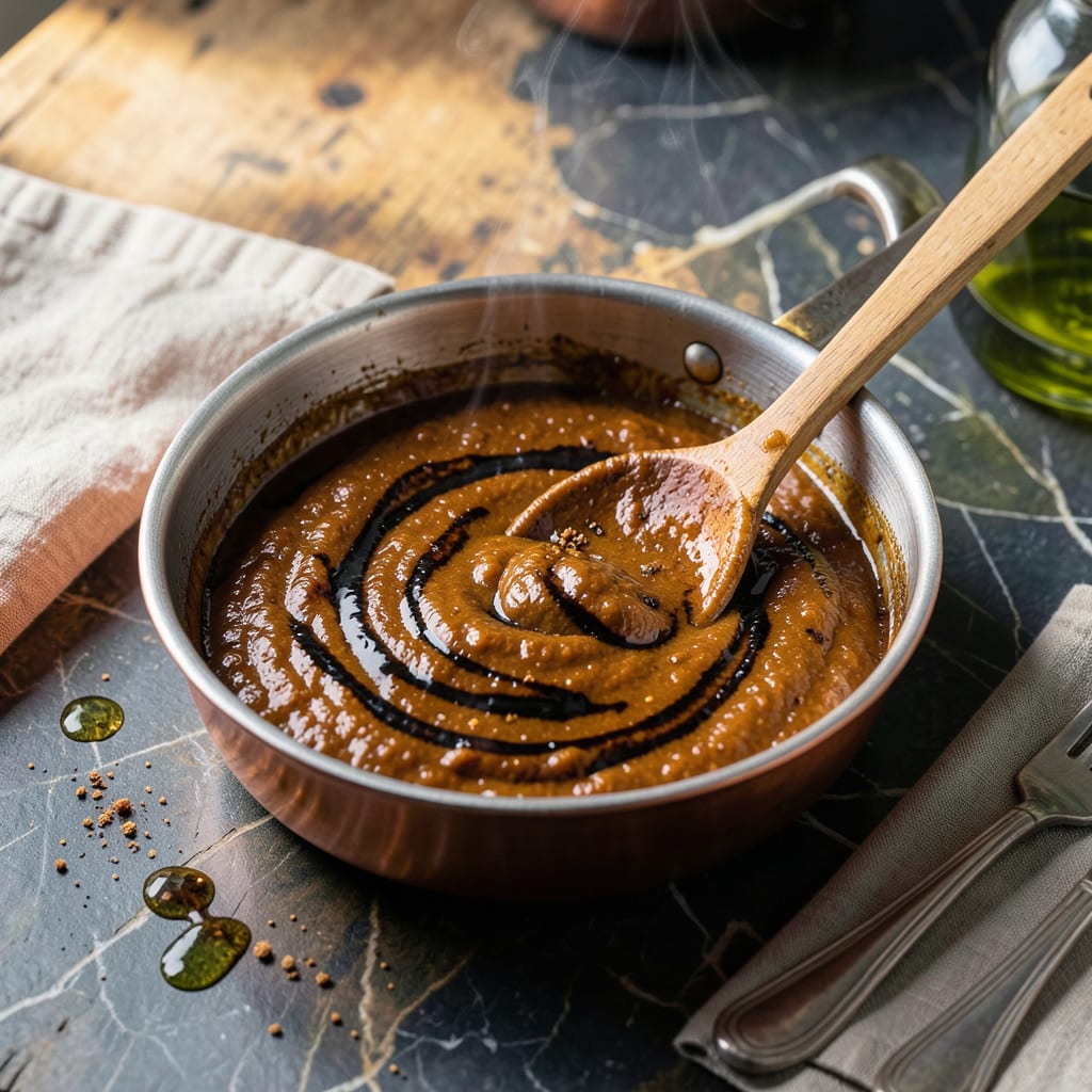 Amazing BBQ Sauce Recipe: Smoky Depth in Every Brushstroke example with annotations