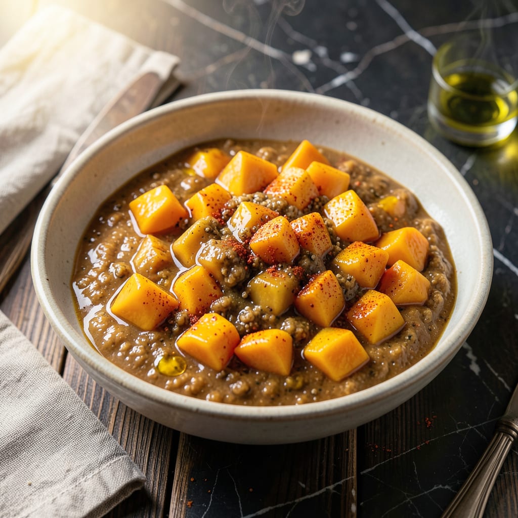 Amba Mango Sauce Recipe: Middle Eastern Tangy Sweet Condiment illustration with key details