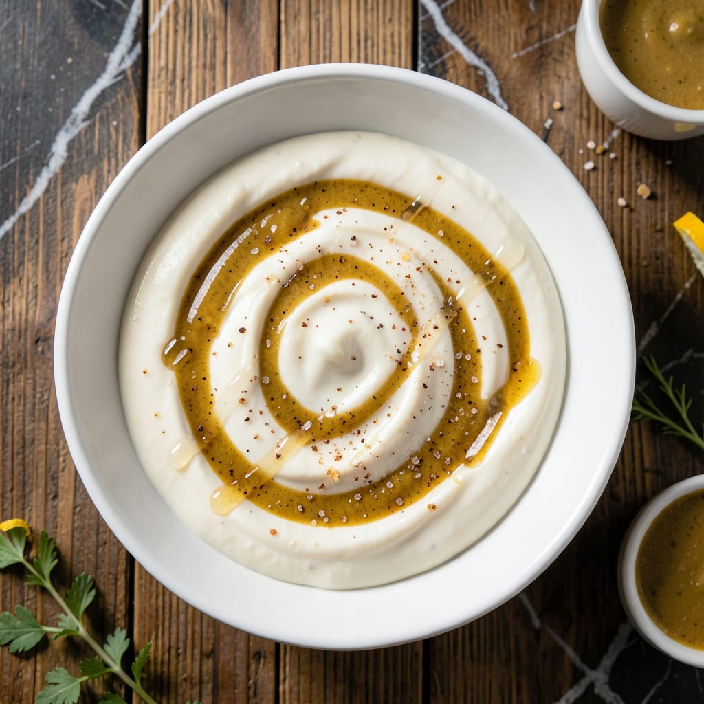 American Deli Sauce Recipe: Tangy Creamy Spread for Sandwiches example with annotations
