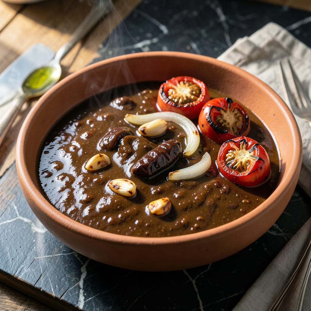Ancho Mole Sauce Recipe: Smoky Chocolate Depth for Authentic Mexican Dishes example with annotations