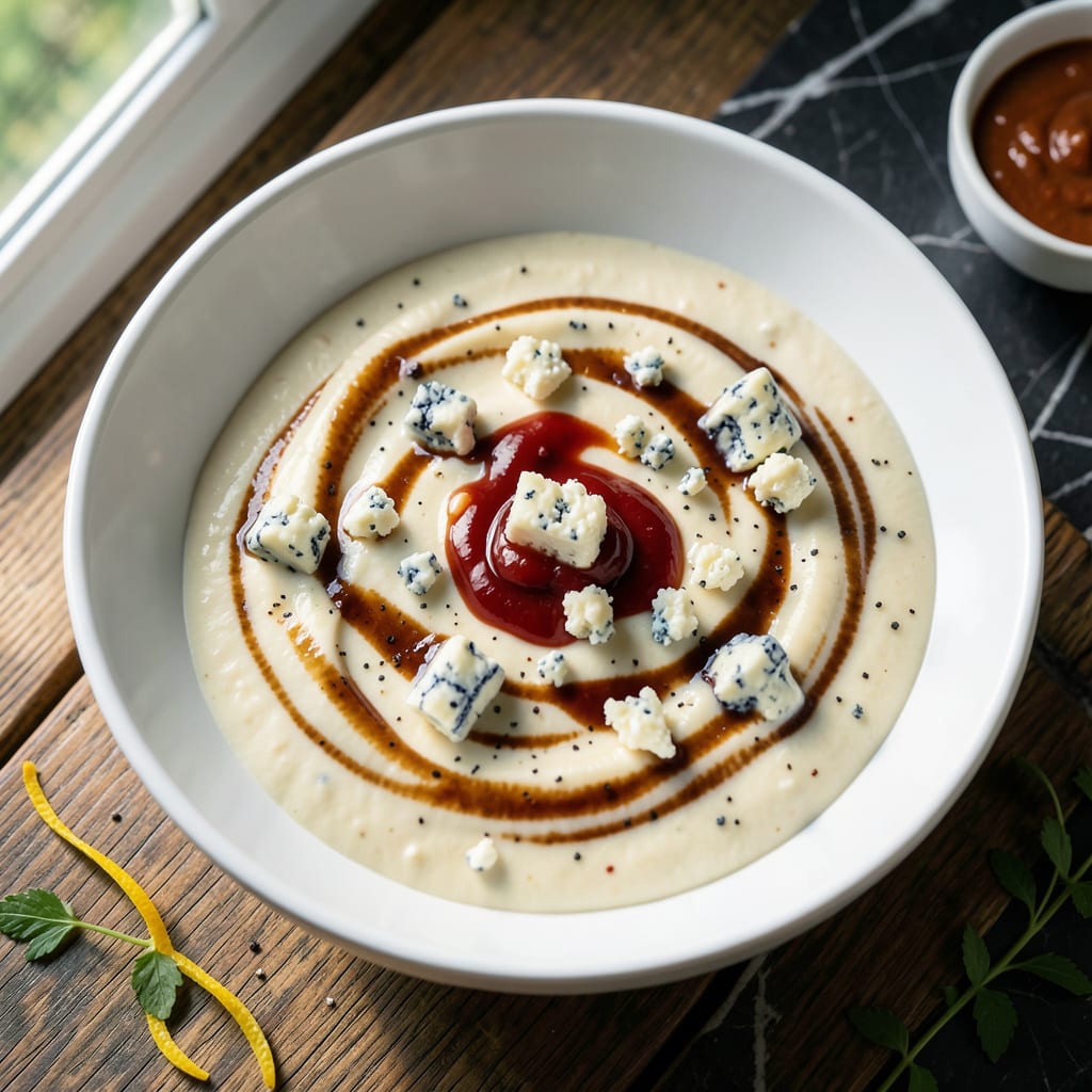 Anchor Wing Sauce Recipe: Tangy Blue Cheese Drizzle for Game Day illustration with key details
