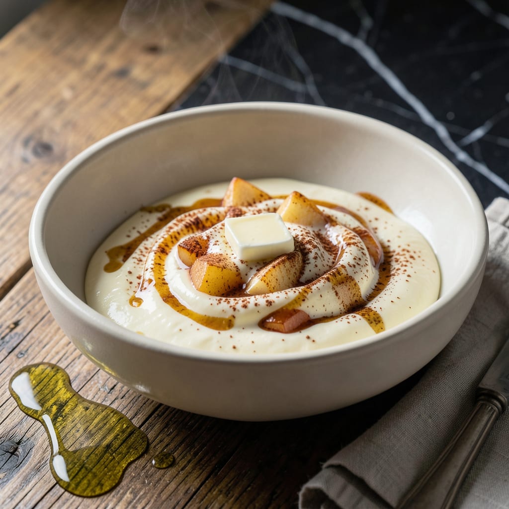 Visual representation of Apple Cream Sauce Recipe: Silky Sweetness for Desserts and Pasta
