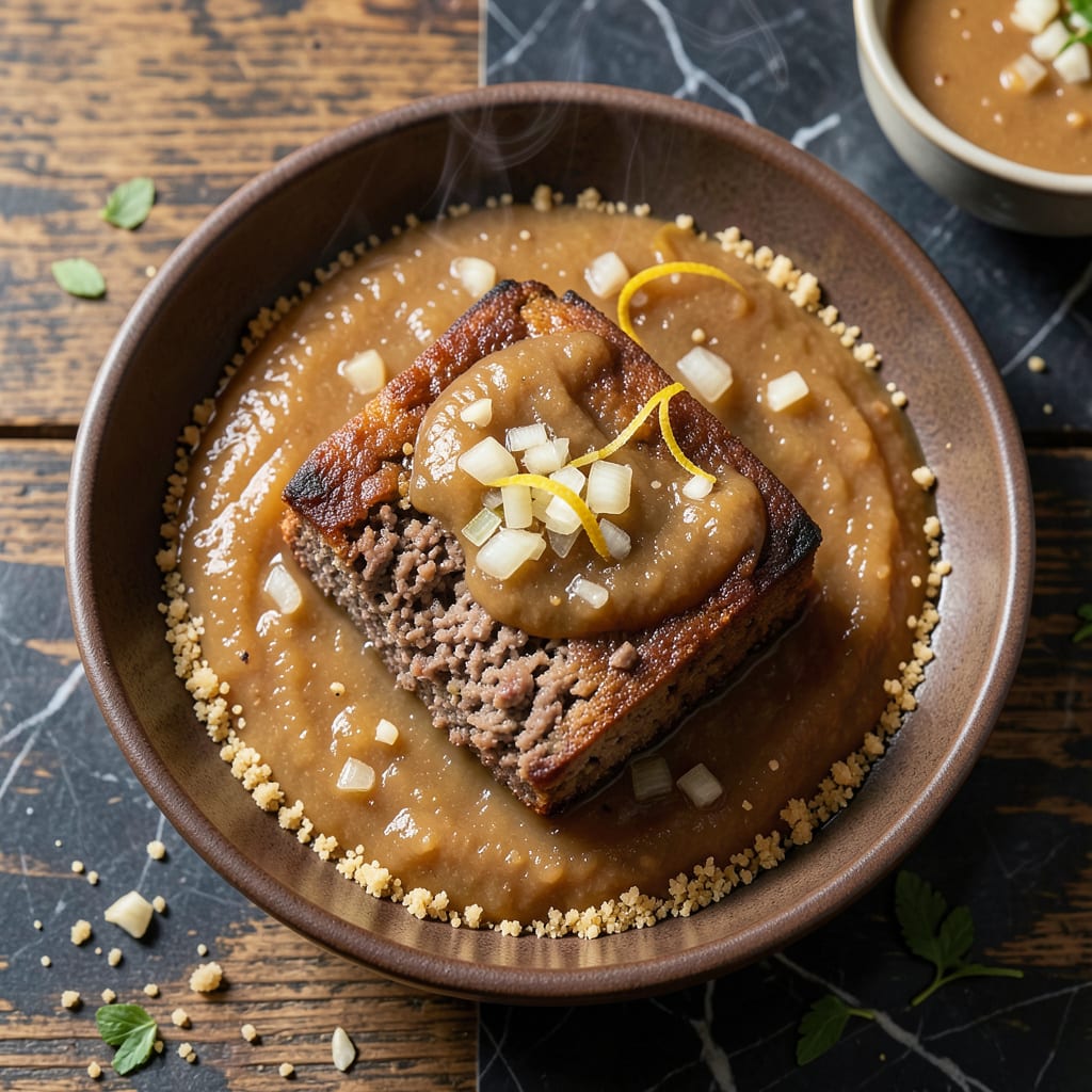 Visual representation of Apple Sauce Meatloaf Recipe: Moist and Flavorful Classic