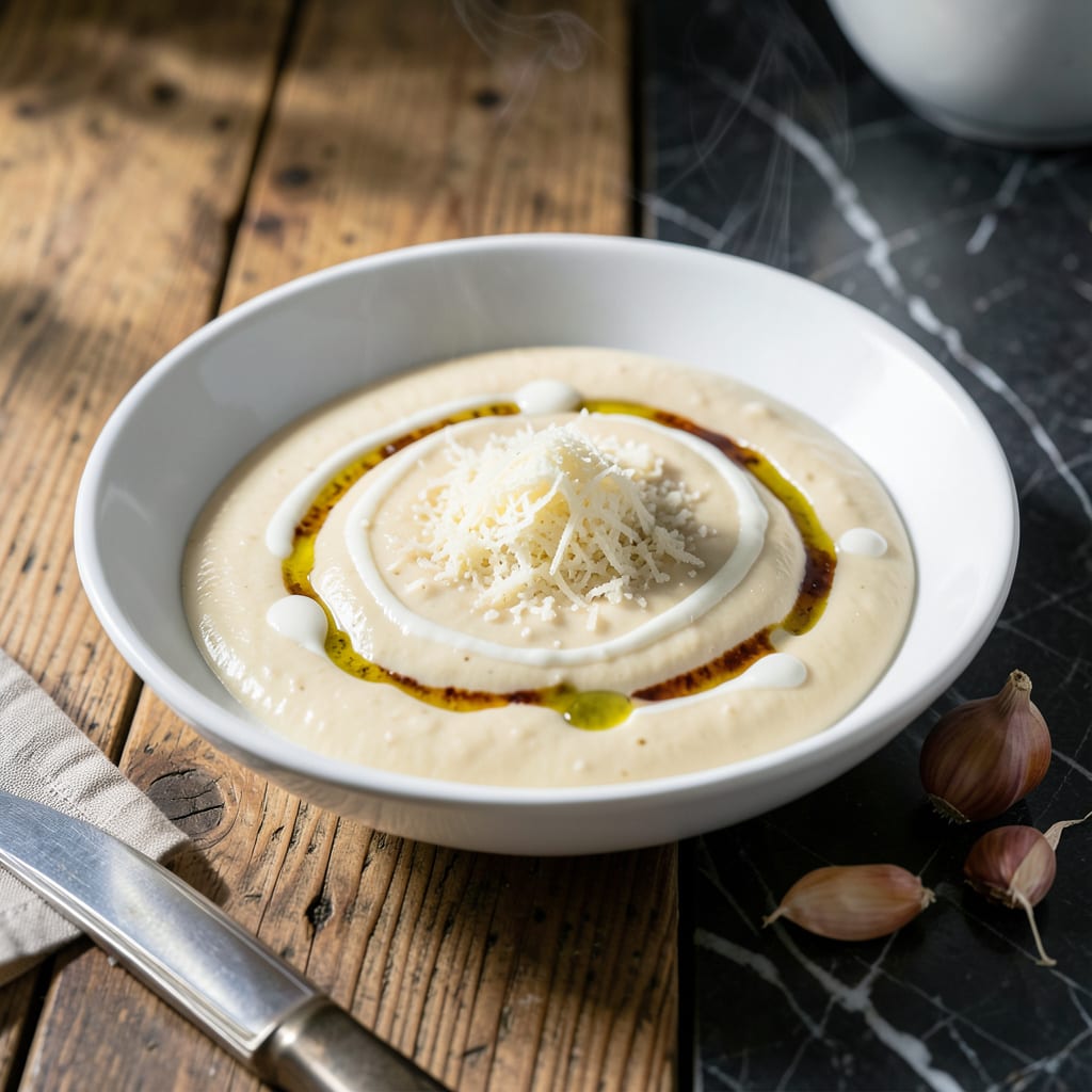 Applebee's Parmesan Sauce Recipe: Creamy Garlic Infusion for Pasta and Dipping example with annotations