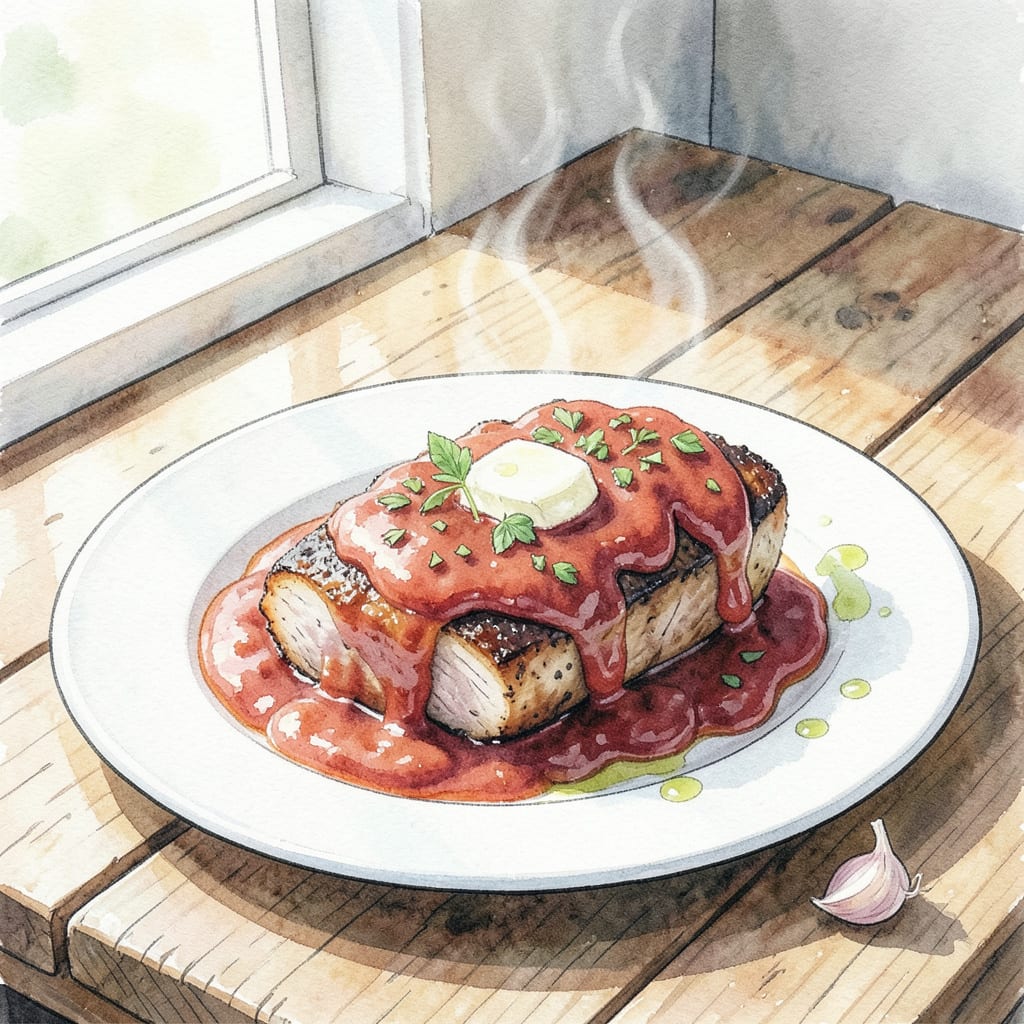 Visual representation of Applesauce Pork Chops Recipe: Sweet & Savory Pan Seared Perfection