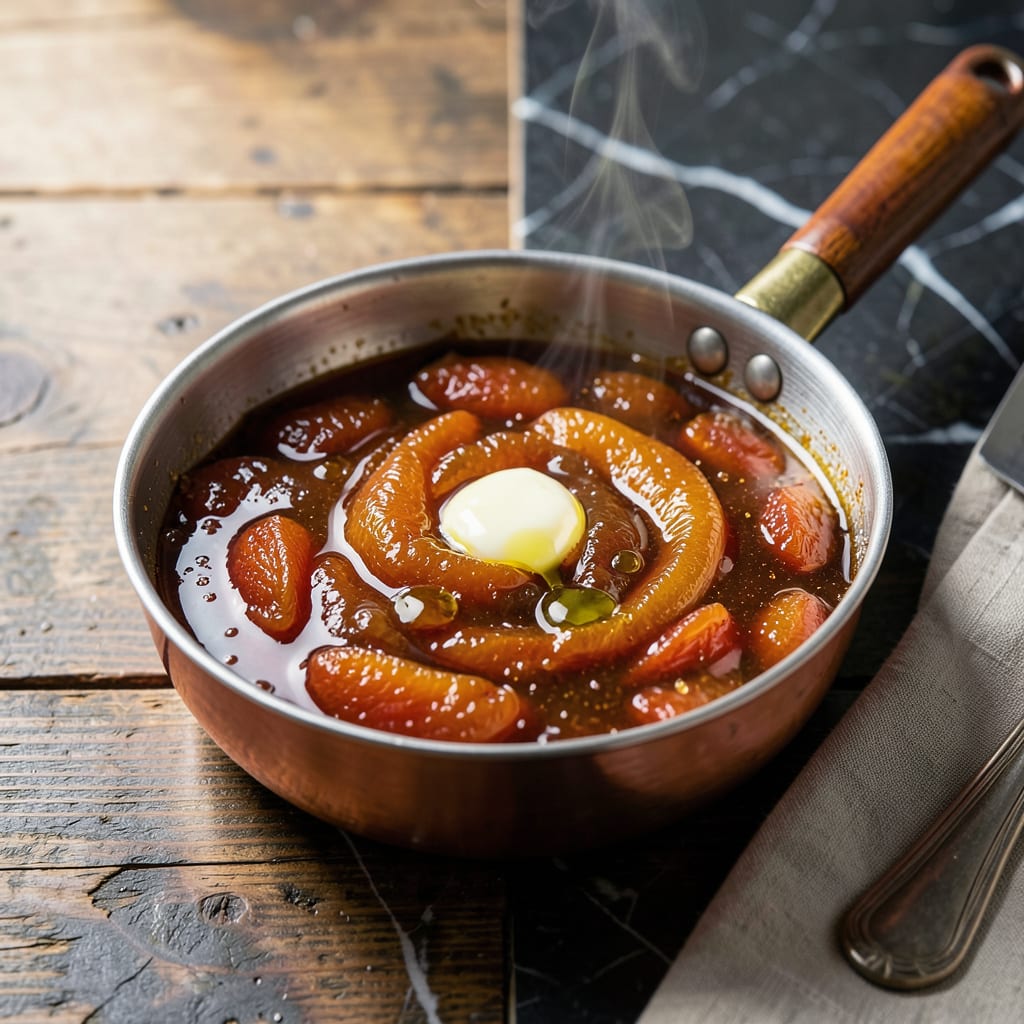 Apricot Brandy Sauce Recipe: Rich Fruit Infused Drizzle for Desserts example with annotations