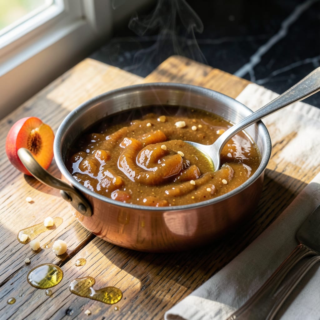 Apricot Mustard Sauce Recipe: Sweet and Tangy Glaze for Meats illustration with key details