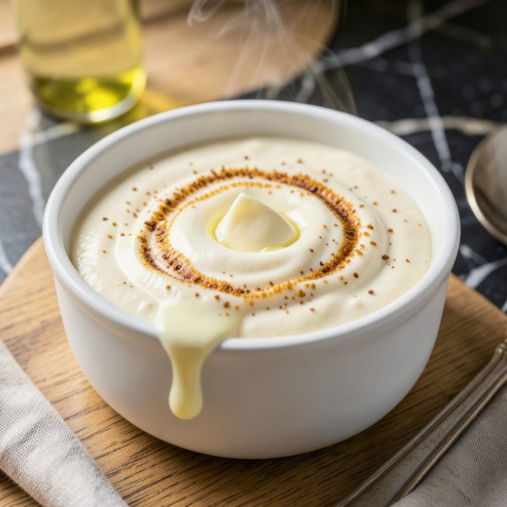Visual representation of Arigatos White Sauce Recipe: Japanese Creamy Condiment for Drizzling