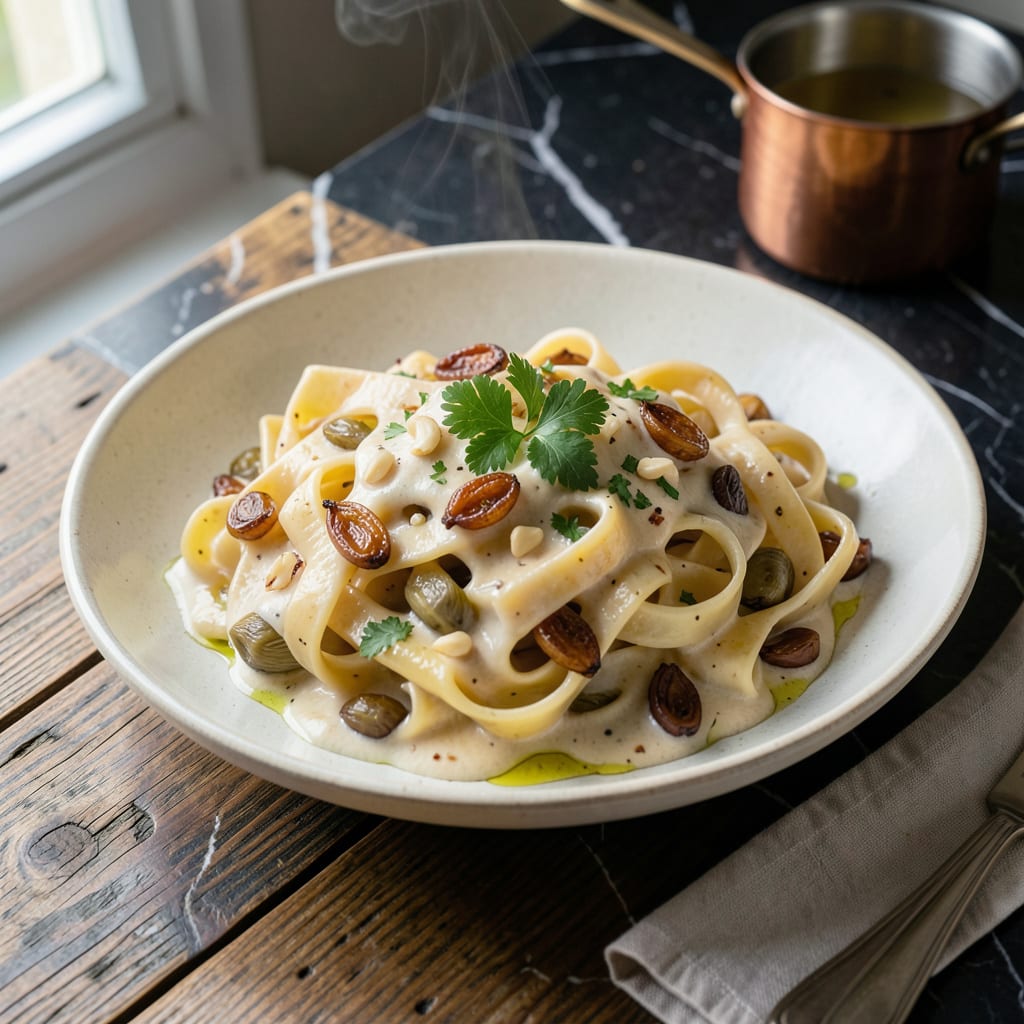 Artichoke Pasta Sauce Recipe: Rich Umami Blend for Perfect Pasta Coating example with annotations