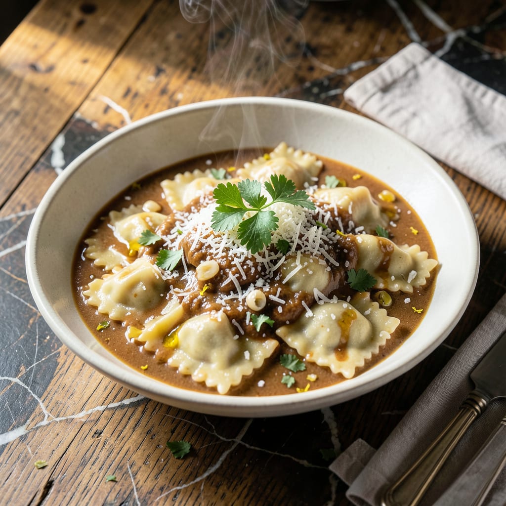 Comprehensive Artichoke Ravioli Sauce Recipe: Lemon Garlic Cream With Fresh Herbs visual reference