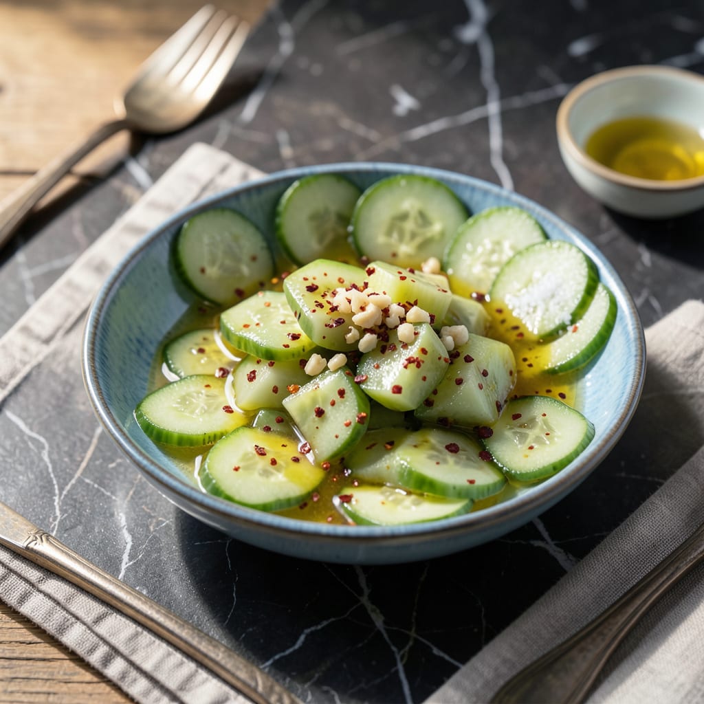 Asian Cucumber Sauce Recipe: Cool and Refreshing Dipping Delight illustration with key details
