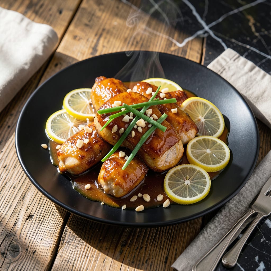 Asian Lemon Chicken Sauce Recipe: Zesty Umami Drizzle for Takeout Flavors example with annotations