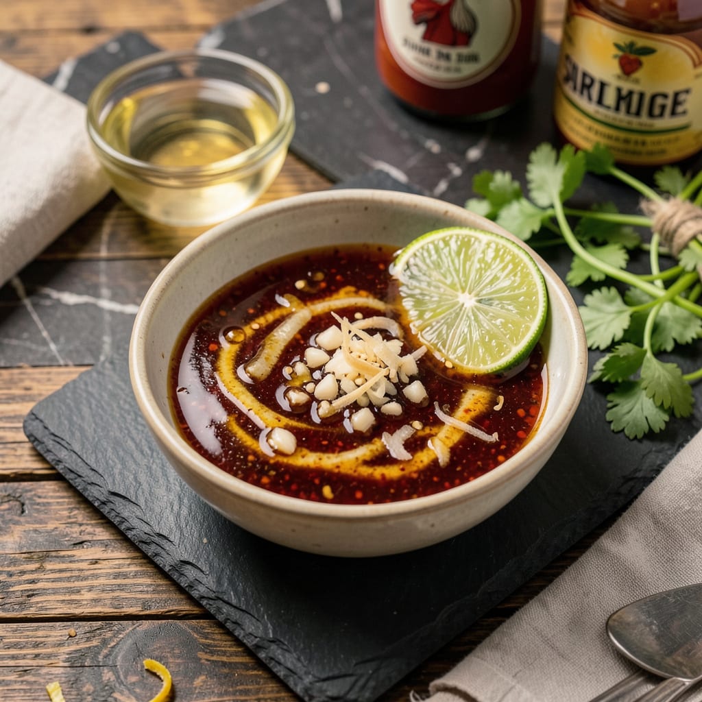 asian zing sauce recipe example with annotations