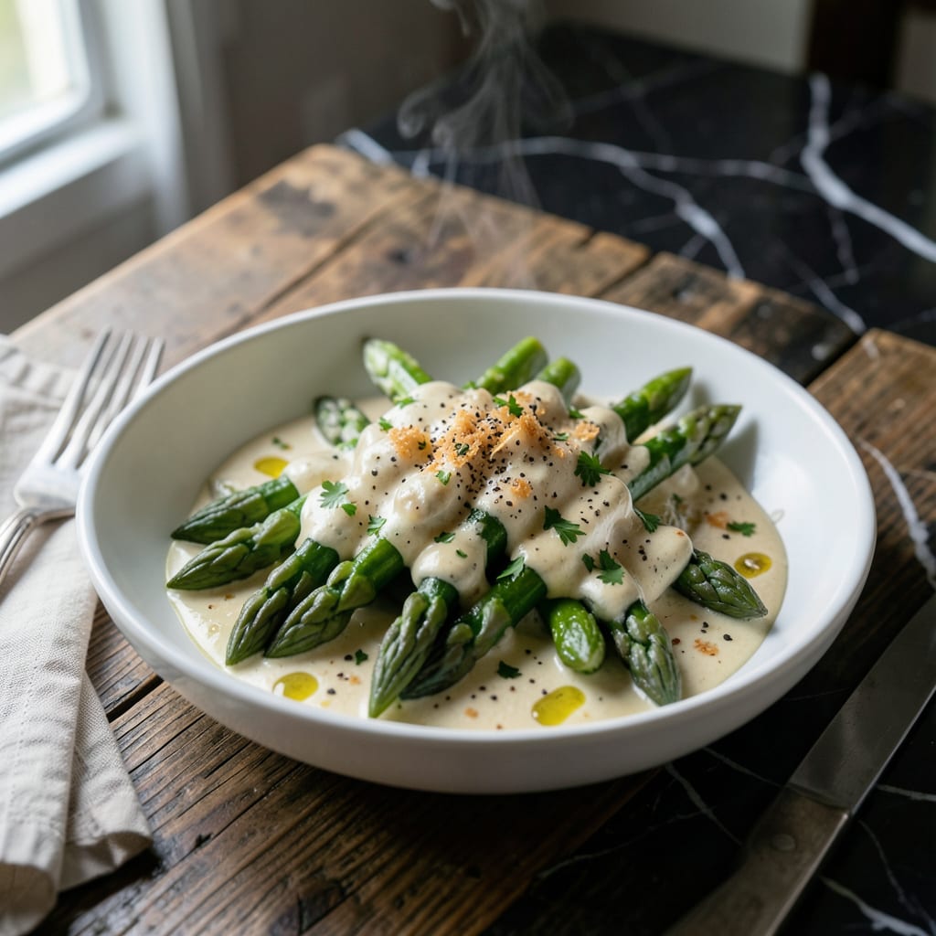 Asparagus Alfredo Sauce Recipe: Rich Garlic Parmesan Blend detailed visual guide