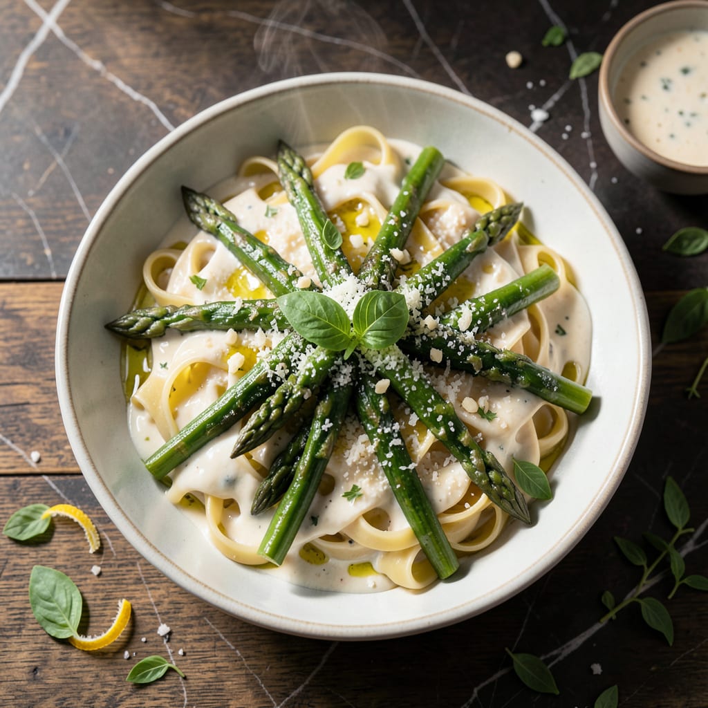 Complete Asparagus Pasta Sauce Recipe: Bright Herb Infused Creaminess overview image