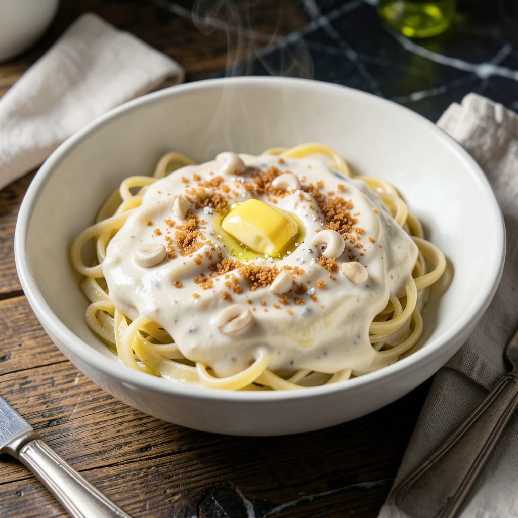 Atkins Alfredo Sauce Recipe: Low Carb Creamy Indulgence illustration with key details