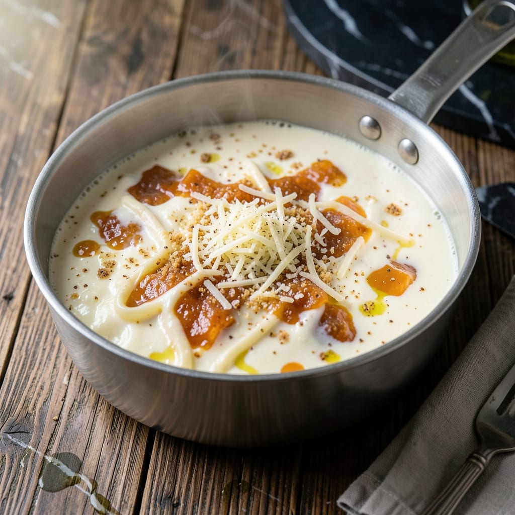 Complete Au Gratin Sauce Recipe: Cheesy Creaminess for Baked Dishes overview image