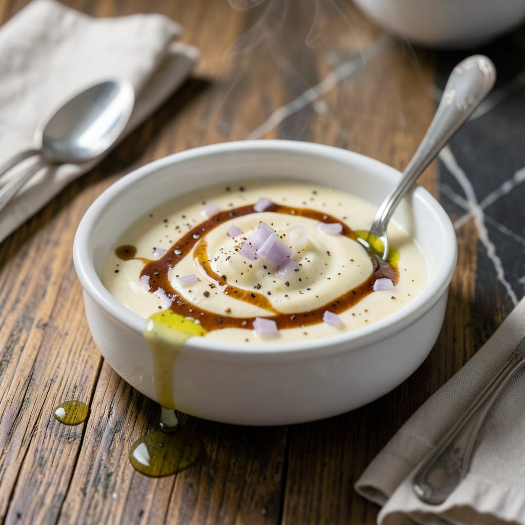 Au Jour Sauce Recipe: French Bistro Style Creamy Emulsion example with annotations